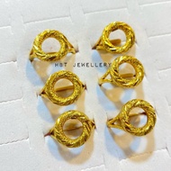 Cincin Donut Full Gold Emas Korea