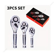 3Pcs 72Teeth Ratchet Handle (Short Handle)