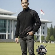 Knitted sweater black knitted sweater POLOS