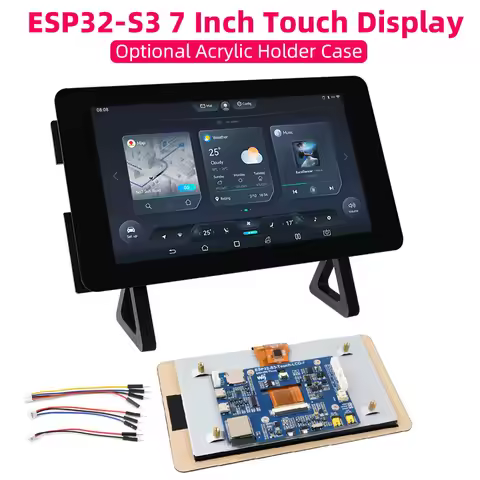 ESP32-S3 7 Inch Touch Display Development Board 800×480 Xtensa LX7 Dual-core Processor 8M Flash WiFi