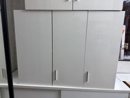 White 3-Door Storage Cabinet with Shelves