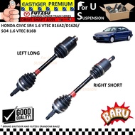 1SET 2PIECES / 1 PIECE BARU (NEW) DRIVE SHAFT - RANDOM BRAND - HONDA CIVIC 1.6 SR4 VTEC B16A2/D16Z6/