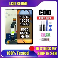 LCD Redmi 13C 4G/ 13C 5G/ 13R 5G/ poco C65 4G/ M6 5G Compatible For Glass Original Touch Screen Digi