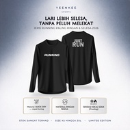 Jersi Murah Running Dry Fit Long Sleeve Unisex | Baju Larian Marathon Jogging Trail Run Microfiber +