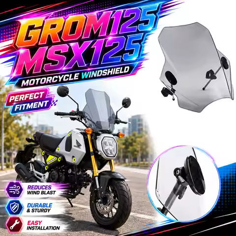 Motorbike Windshield Visor For Honda GROM125 MSX 125 GROM 125 MSX125 Motorcycle Accessories Windscre