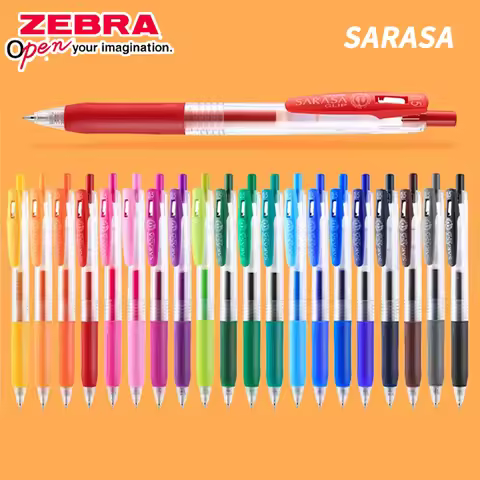 1pcs Japan ZEBRA SARASA Gel Pen JJ15 0.5mm Color Large Capacity Quick Drying for Writing Kawaii Scho