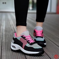 Casual Women Shoes Korean Version Thick-Soled Air Cushion Running Shoes Square Dance Dance Shoes Fashion Casual Shoes Student Fashion