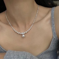 Pearl Necklace Flash Diamond Pearl Necklace Broken Silver Necklace Pearl Necklace Pearl Necklace Des