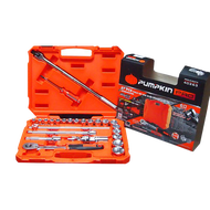 ชุดบล็อก 27pcs PRO-EVO27X 40263 PUMPKIN 27ชิ้น ชุดบล็อก ลูกบ๊อกซ์ ขันน็อตหัวรูด80%ได้ แข็งแรง ในกล่อ