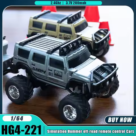 1/64 RC Car Mini HG4-221 Off-Road Vehicle Simulation Hummer 2.4G Remote Control Climbing Car with AP