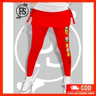 Pyur Sport - Legging Rok Saku High Waist Dasar Warna - Baju Senam Muslimah, Stylish, dan Nyaman saat