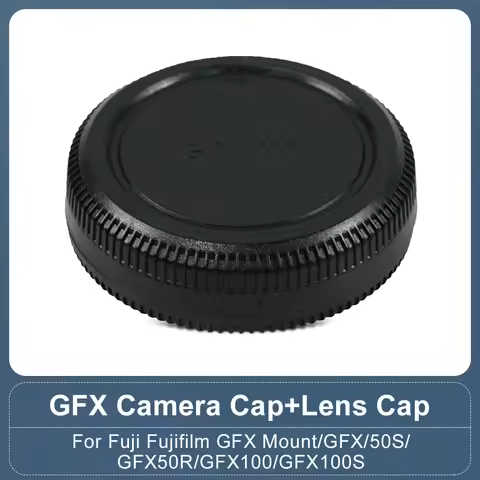 Camera Front Cap Body Cap Rear Lens Cap for Fuji Fujifilm GFX Mount GFX50S GFX50R GFX100 GFX100S Cap