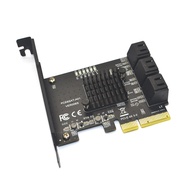 NEW 6 Ports SATA 3.0 6Gbps PCI-Express Expansion Card Adapter Riser Single Port Up to 500Mb ASMedia 