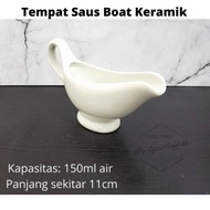 150 Ceramic Boat Sauce Container ML