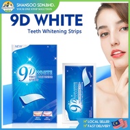 SMILEKIT 9D Teeth Whitening Strips Personal Oral Hygiene Teeth Whitening Stickers Gel Pemutih Gigi P