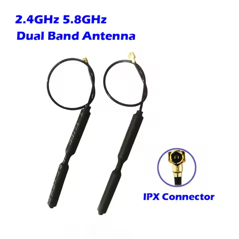 2.4G 5.8G Antenna Dual Band 3dbi Brass Dipole IPX1 Connetor Omnidirectional For Extender Router Micr