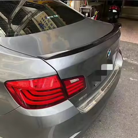 FOR BMW 5 Series F10 F18/F10 M5 Sedan CS Style Carbon fiber Rear Spoiler Trunk wing 2009-2017 FRP Fo