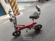 二手正常。内建36V鋰電池10A含充電器。iMeier IM-12 電動輔助自行車 - 紅