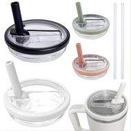 40 oz Tumbler Flip Straw Lid Replacement Fit for Stanley Quencher, Reusable Spill Proof Tumbler Cove