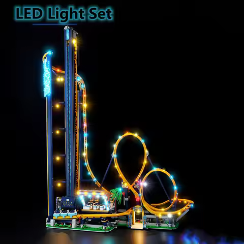 NEW IN STOCK Retrofit Electric Moto RC LED Light Set For Loop Coaster Compatible With LEGO 10303 Set