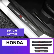 [Ready Stock] 4pcs/set HONDA Door Sill Side Step Anti Scratch Protector Carbon Fibre Sticker for Honda CITY CRV HRV Fit JAZZ Rs150r EX5 Wave Civic BRV FC FD Accord Odyssey Pintu Kereta