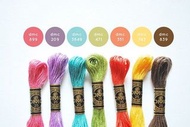 DMC colors - bright cotton Embroidery thread floss DMC線 DMC繡線