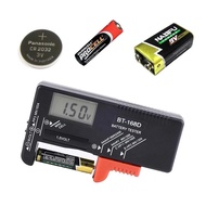 Penguji Digital BT168 untuk AA AAA 9V Butang Pelbagai Saiz Alat Pengukur Voltan BT168D 168 PRO