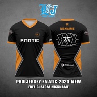 PRO JERSEY FNATIC 2024 NEW (free custom nickname)