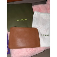 Longchamp Le Foulonne Ipad Case In Cognac (100% Genuine)