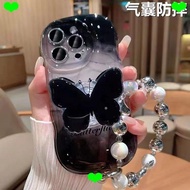 IPhone15 Phone case iPhone14promax Soft 8plus/12mini/13/11/xr/6s Black Butterfly iphone case