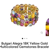Bvlgari寶格麗 TAPATINO系列 高珠多彩寶手鐲/手鍊，有紫水晶 、托帕石、黃水晶、綠色碧璽、粉色碧璽、橄欖石等，此款為出現在寶格麗官網圖冊的代表作。有高珠獨立編碼，非常有收藏價值。移動的小