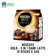 Nescafe - Gold 3 IN 1 Dark Latte (12 Sticks x 34g)