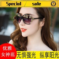 🎁Ready Stock🎁 spek mata viral cermin mata viral spek viral glasses Cermin Mata Hitam Wanita Bergaya 2022 Gaya Bintang Baru Retro Bingkai Besar Cermin Mata Hitam Wajah Bulat Anti-Ultraviolet Cermin Mata Elegan