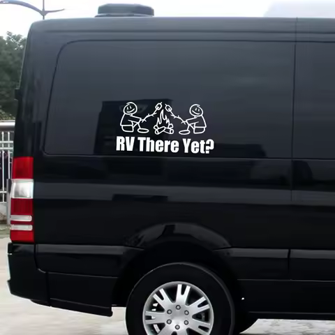 Funny RV There Yet Camping Decor Stickers for SUV Camper RV Van Motorhome Caravan Vinyl Decal Decora
