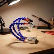 [yuksok] PCB Welding Support Clamp Articulated Soldering Board Holder Stable Helping Hands Platform 