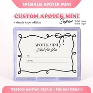 Custom Pharmacy Mini Super Box P3K Gift Sticker - Simply Tape