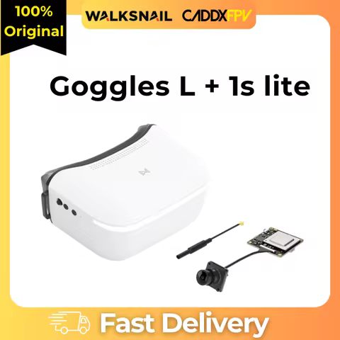 Caddx Walksnail Avatar HD Goggles L 1920x1080 Video Headset FPV Goggles for RC Cars FPV Drone UAV Fi
