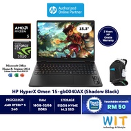 HP HyperX Omen 15-gb0040AX (AMD Ryzen 5 240/16GB-32GB RAM/512GB SSD/15.3" 2K/RTX5050/Office/W11/2 Ye