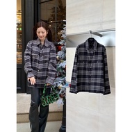 M7OU Chrome Hearts New Style Chrome Hearts Flannel Check Lapel Shirt Trendy