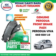 Perodua Viva 660 850 1.0 Elite - Genuine Original Perodua Front Brake Pads Brek Pad Depan - 04465-18
