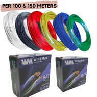WIREMAX THHN/THWN STRANDED WIRE #8/7 (8.0mm²x2C) 100 METERS & 150 METERS PER BOX 100% PURE COPPER