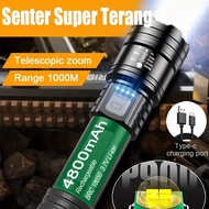 Flashlight Strong Flashlight Type-C Rechargeable Flashlight LED Flashlight Rechargeable Flashlight S