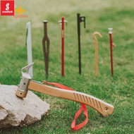 Stainless Steel Tents Stake Mallet with Bent Handle Canopy Pegs Puller Practical Tentage Ground Pegs