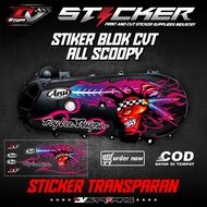 Transparent Sticker Block Cvt Motor All Scoopy Models/ Bax Cvt Transparent Uv Sticker