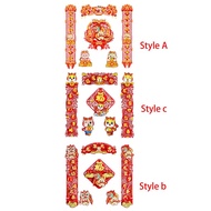 [tenlzsp0bc] Spring Festival Couplets Classic Elements Spring Festival Porch Sign New Year