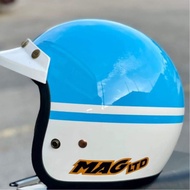 [ HELMET ] 100% ORIGINAL MAG LTD 5 BUTTON 2 TONE COLOR / LTD MAG TWO TONE HELMET RETRO
