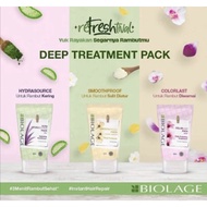 Matrix Biolage Deep Treatment Pack / Instant Dry Hair Colored Care - Straight & Healthy