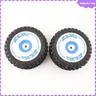 [JoyDIY] 2 Pieces RC Rear Tires Set 124017-2018 for 124017 1:12 Scale Model Car Replacement