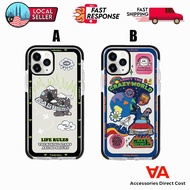 CASHRULES & CRAZY WORLD 2 (BLACK BORDER) Phone CASE BUMPER CASE CASING IP 13 Untill 14 Pro Max