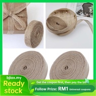 bjiax Jute Burlap Fabric Ribbon for Crafts  Wedding Decor & Gift Wrapping – Hessian Tape 2.5cm Width
